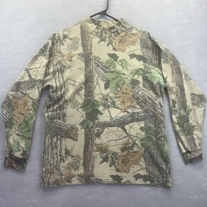 Duxbak Mens M Realtree Camo Long Sleeve Hunting Shirt Pullover Outdoors